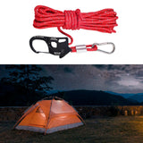 Maxbell 5mm Tent Guy Rope Nylon Tent Lanyard Wind Rope for Backpacking Awning Canopy Red