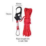 Maxbell 5mm Tent Guy Rope Nylon Tent Lanyard Wind Rope for Backpacking Awning Canopy Red