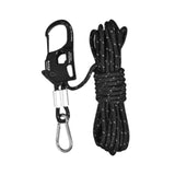 Maxbell 5mm Tent Guy Rope Nylon Tent Lanyard Wind Rope for Backpacking Awning Canopy Black