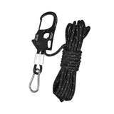 Maxbell 5mm Tent Guy Rope Nylon Tent Lanyard Wind Rope for Backpacking Awning Canopy Black