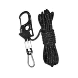 Maxbell 5mm Tent Guy Rope Nylon Tent Lanyard Wind Rope for Backpacking Awning Canopy Black