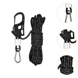 Maxbell 5mm Tent Guy Rope Nylon Tent Lanyard Wind Rope for Backpacking Awning Canopy Black