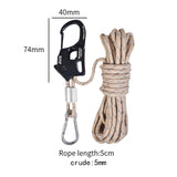 Maxbell 5mm Tent Guy Rope Nylon Tent Lanyard Wind Rope for Backpacking Awning Canopy Khaki