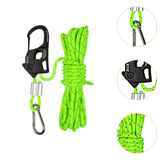 Maxbell 5mm Tent Guy Rope Nylon Tent Lanyard Wind Rope for Backpacking Awning Canopy Green