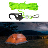 Maxbell 5mm Tent Guy Rope Nylon Tent Lanyard Wind Rope for Backpacking Awning Canopy Green