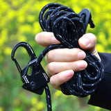 Maxbell 6mm Tent Guy Rope Aluminum Alloy Self Locking Regulator for Backpacking Tent Red