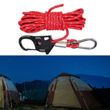 Maxbell 6mm Tent Guy Rope Aluminum Alloy Self Locking Regulator for Backpacking Tent Red