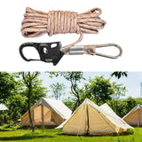 Maxbell 6mm Tent Guy Rope Aluminum Alloy Self Locking Regulator for Backpacking Tent Khaki