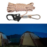 Maxbell 6mm Tent Guy Rope Aluminum Alloy Self Locking Regulator for Backpacking Tent Khaki