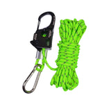 Maxbell 6mm Tent Guy Rope Aluminum Alloy Self Locking Regulator for Backpacking Tent Green