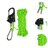 Maxbell 6mm Tent Guy Rope Aluminum Alloy Self Locking Regulator for Backpacking Tent Green
