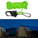 Maxbell 6mm Tent Guy Rope Aluminum Alloy Self Locking Regulator for Backpacking Tent Green