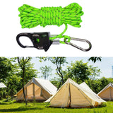 Maxbell 6mm Tent Guy Rope Aluminum Alloy Self Locking Regulator for Backpacking Tent Green