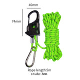 Maxbell 6mm Tent Guy Rope Aluminum Alloy Self Locking Regulator for Backpacking Tent Green