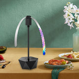 Maxbell Fly Fans for Outdoor Tables Keeps Your Food Clean for Barbecue BBQ Restaurant Rechargeable