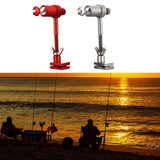 Maxbell Night Fishing Light Bracket Removable Aluminum Alloy Lamp Stand Fishing Tool Red