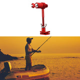 Maxbell Night Fishing Light Bracket Removable Aluminum Alloy Lamp Stand Fishing Tool Red