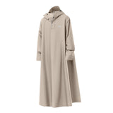 Maxbell Rain Poncho with Hood Drawstring Raincoat for Bicycle Riding