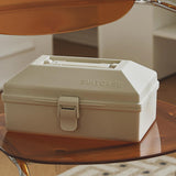 Maxbell Outdoor Storage Bin with Lid and Handle Container for Hiking Barbecue Travel white