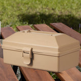 Maxbell Outdoor Storage Bin with Lid and Handle Container for Hiking Barbecue Travel Khaki