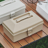 Maxbell Outdoor Storage Bin with Lid and Handle Container for Hiking Barbecue Travel Khaki