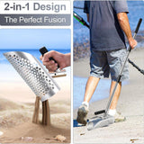 Maxbell Long Handle Sand Scoop Handheld Versatile Portable Pole Detector Accessories