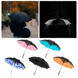 Maxbell Umbrella with Fan USB Rechargeable Stick Umbrella for Men Women Sand Camping pink