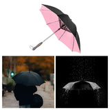 Maxbell Umbrella with Fan USB Rechargeable Stick Umbrella for Men Women Sand Camping pink