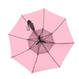 Maxbell Umbrella with Fan USB Rechargeable Stick Umbrella for Men Women Sand Camping blue