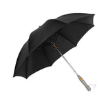 Maxbell Umbrella with Fan USB Rechargeable Stick Umbrella for Men Women Sand Camping black
