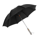 Maxbell Umbrella with Fan USB Rechargeable Stick Umbrella for Men Women Sand Camping black