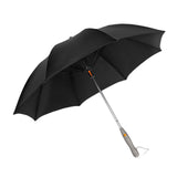 Maxbell Umbrella with Fan USB Rechargeable Stick Umbrella for Men Women Sand Camping black