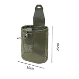 Maxbell Belt Pouch Water Bottle Bag Mesh Drawstring Bag for Fishing Motorbike Hiking Green