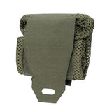 Maxbell Belt Pouch Water Bottle Bag Mesh Drawstring Bag for Fishing Motorbike Hiking Green