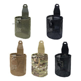 Maxbell Belt Pouch Water Bottle Bag Mesh Drawstring Bag for Fishing Motorbike Hiking Green