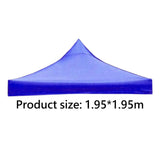 Maxbell Tent Top Cover Oxford Cloth Canopy Cover Only for Picnic Garden Patio 1.95mx1.95m Blue
