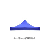 Maxbell Tent Top Cover Oxford Cloth Canopy Cover Only for Picnic Garden Patio 2.9mx2.9m Blue