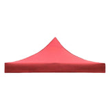 Maxbell Tent Top Cover Oxford Cloth Canopy Cover Only for Picnic Garden Patio 2.9mx2.9m Red