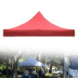 Maxbell Tent Top Cover Oxford Cloth Canopy Cover Only for Picnic Garden Patio 2.9mx2.9m Red