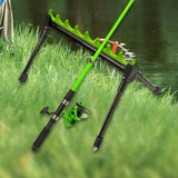 Maxbell Fishing Rod Rack Save Space Practical Display Stand for Garage Vehicle Truck 8holes 45x40x31cm
