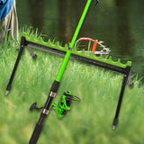 Maxbell Fishing Rod Rack Save Space Practical Display Stand for Garage Vehicle Truck 12holes 64.5x40x31cm