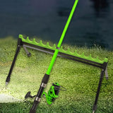 Maxbell Fishing Rod Rack Save Space Practical Display Stand for Garage Vehicle Truck 12holes 64.5x40x31cm