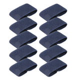 Maxbell 10x Elastic Belt Keepers Strap Retainer Band for Pants Belt Nylon Belt Loops Dark Blue
