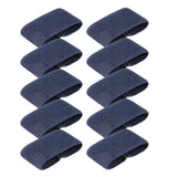 Maxbell 10x Elastic Belt Keepers Strap Retainer Band for Pants Belt Nylon Belt Loops Dark Blue