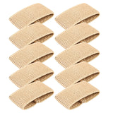 Maxbell 10x Elastic Belt Keepers Strap Retainer Band for Pants Belt Nylon Belt Loops Khaki