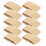 Maxbell 10x Elastic Belt Keepers Strap Retainer Band for Pants Belt Nylon Belt Loops Khaki