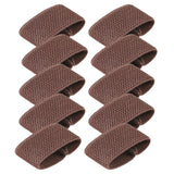 Maxbell 10x Elastic Belt Keepers Strap Retainer Band for Pants Belt Nylon Belt Loops Coffee