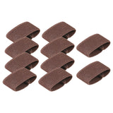 Maxbell 10x Elastic Belt Keepers Strap Retainer Band for Pants Belt Nylon Belt Loops Coffee