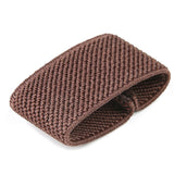 Maxbell 10x Elastic Belt Keepers Strap Retainer Band for Pants Belt Nylon Belt Loops Coffee