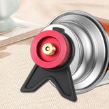 Maxbell Camping Gas Stove Adapter Gas Refill Adapter for Garden Backpacking Cookware red